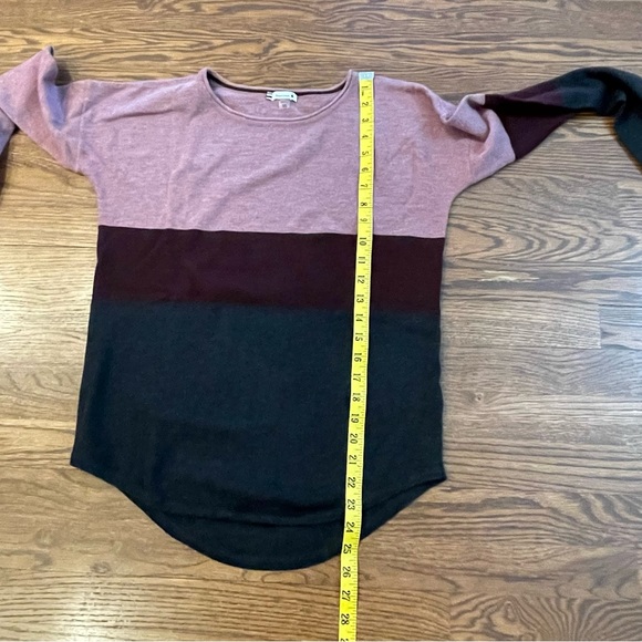 Smartwool | Colorblock Pink Gray Sweater Merino Wool | XS - Picture 6 of 9